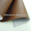 Brown Hole Embossed Pattern PVC Car Interior Leather Car Seat Leather