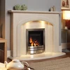 Beige cheap electric fireplaces surrounding, marble fireplace mantel