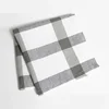 Cotton grey and white yarn dyed kitchen towels Craft Basics Soft White Flour Sack Towel
