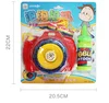 Plastic battery camera maker bubble machine toy for kids with music and light