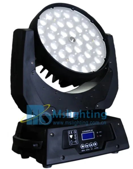 36pcs 18W 6IN1 RGBWAUV Multi-Color DMX512 LED Zoom Moving Head Stage Light