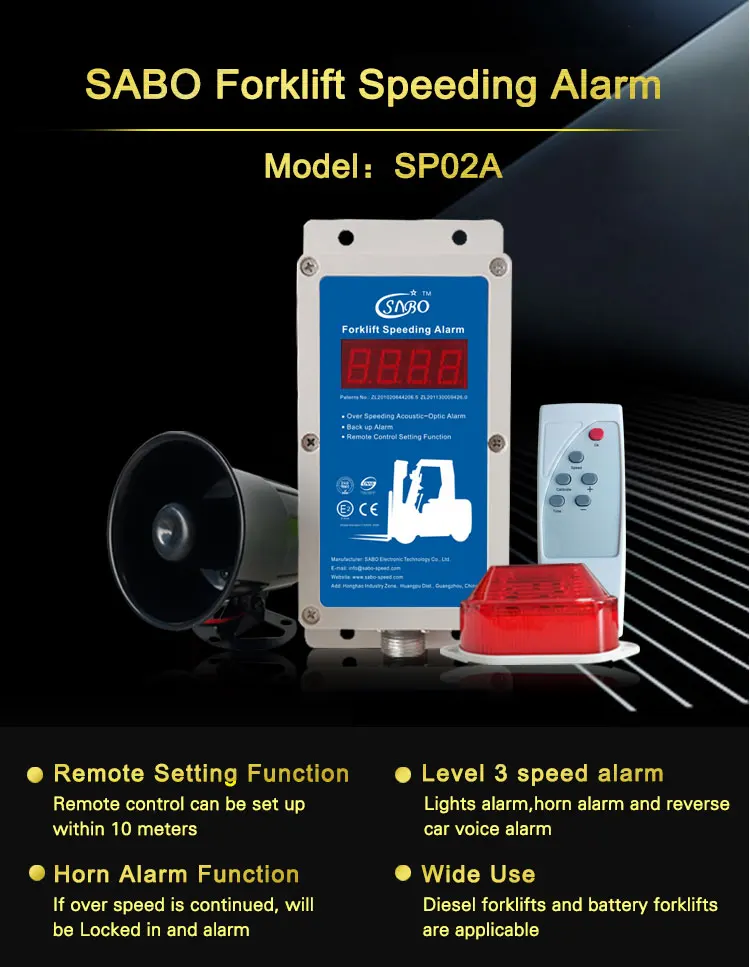 Sabo Manufacturer Linde Toyota Forklift Overspeed Alarm System With Wireless Speed Sensor View Toyota Forklifts Sabo Product Details From Guangzhou Sabo Electronic Technology Co Ltd On Alibaba Com