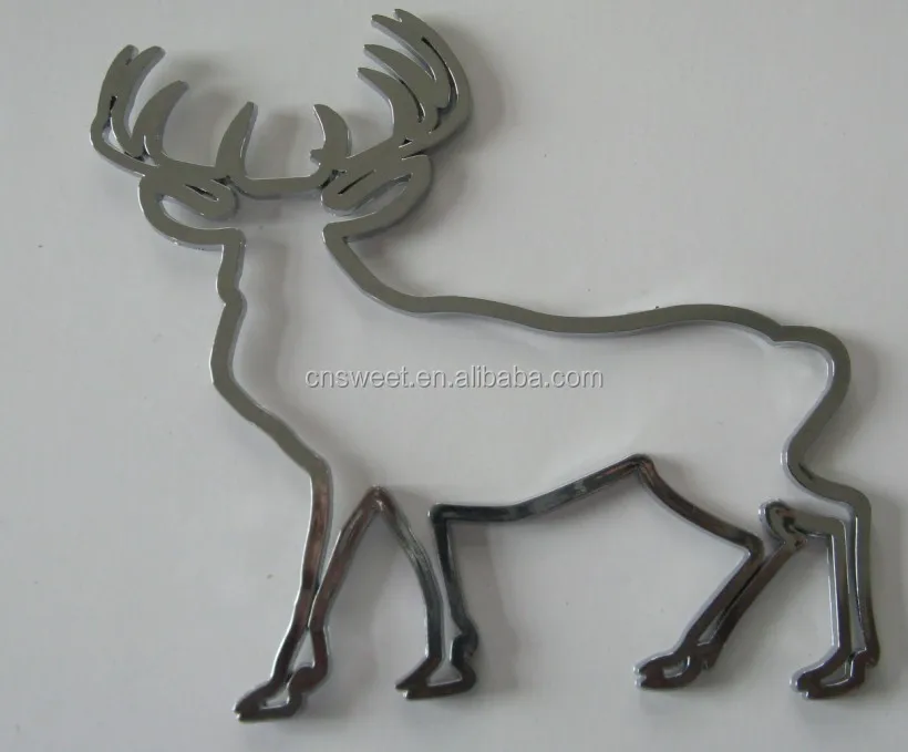 
Car 3D custom chrome letters ss adhesive emblem badge 