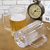 500ML Upside Down Mug With Craft Handle Cooling Plastic Beer Glass Cup