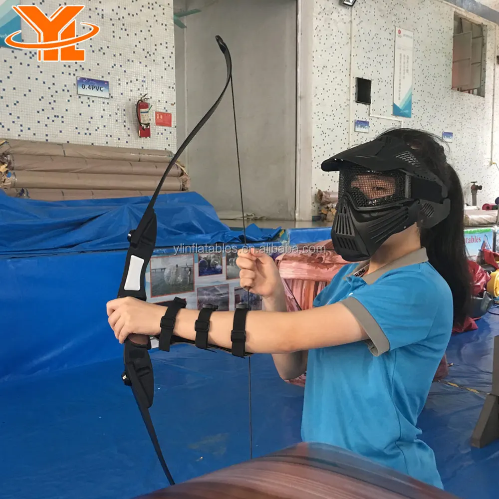 Inflatable Archery Aim Games Protect Mask Full Face Paintball Bunker Archery Arrow Games Mask