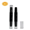Black Color Empty Double Ended Facial Highlighting Concealer Pen Bottle Makeup Tool Cosmetic Tube For Sale