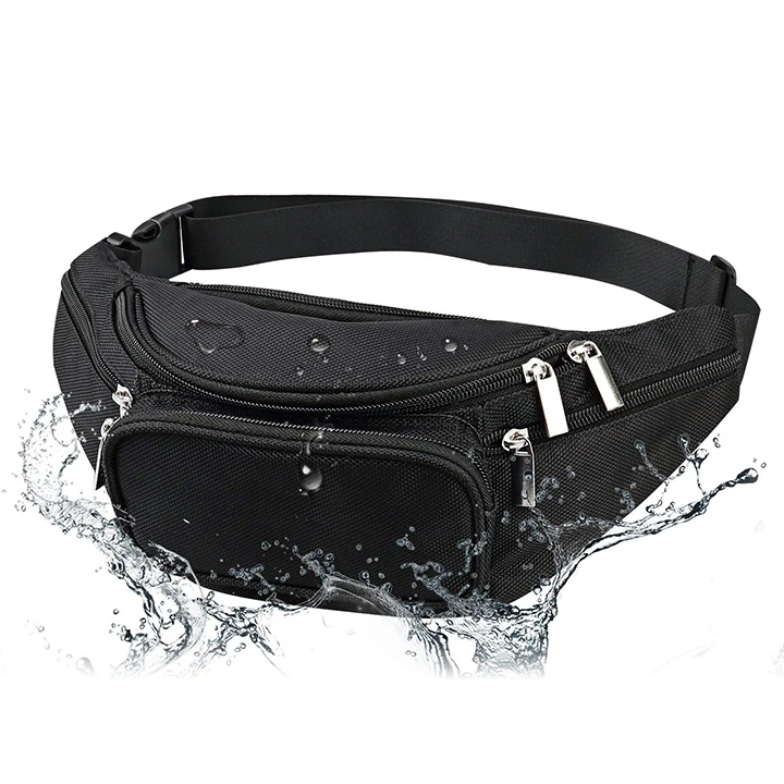 Black 1680d Nylon Men Sport Travel Running Fanny Pack Waist Bag Buy