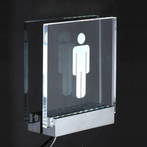 Red Color Illuminated Led Acrylic Sign Holder Standoff Buy Led