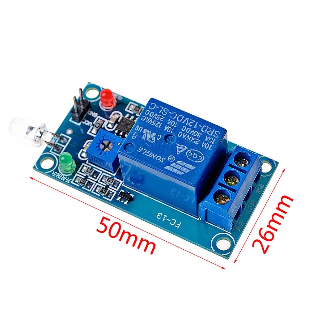 Photosensitive Diode Module 12v Relay Module In Optical Switch Light ...