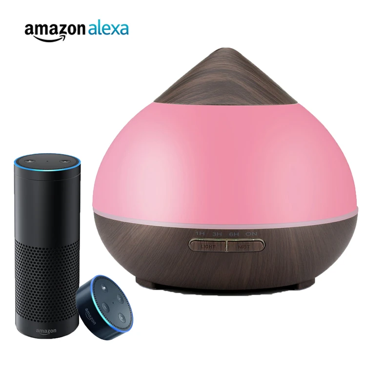 Smart Wifi Essential Oil Aromatherapy Diffuser Alexa Compatible Wood