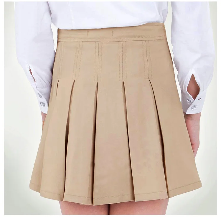British Khaki Student Girl Skirt All-match Autumn Dress Pleated Skirt ...