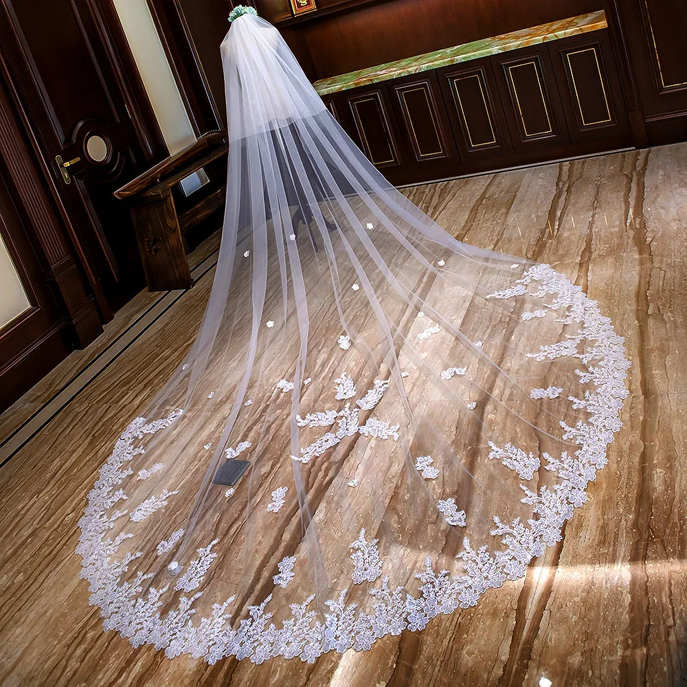 long lace veil