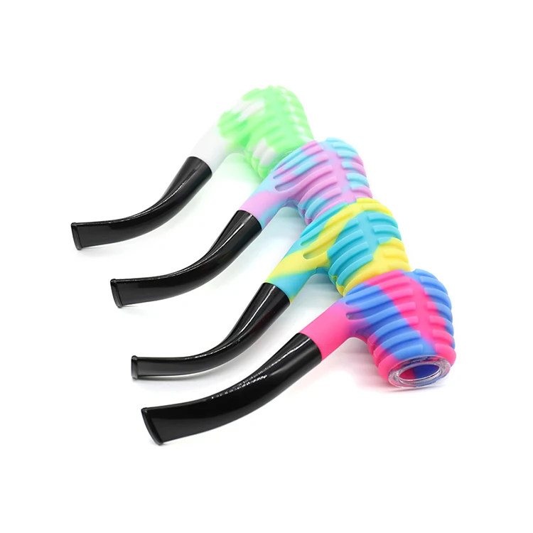Tobacco Pipe Glass Hammer Smoking Silicone Pipe