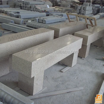China Yellow G682 Granite Stone Garden Park Bench Cartoon Design