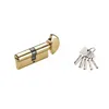 Single Open Europrofile door Lock Cylinder With thumb turn knob