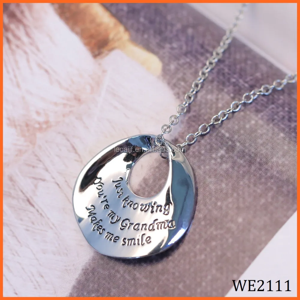 Nur Zu Wissensie Sind Meine Oma Personalisieren Englisch Sprüche Buchstaben Liebe Herz Charm Anhänger Halskette Schmuck Buy Personalisieren