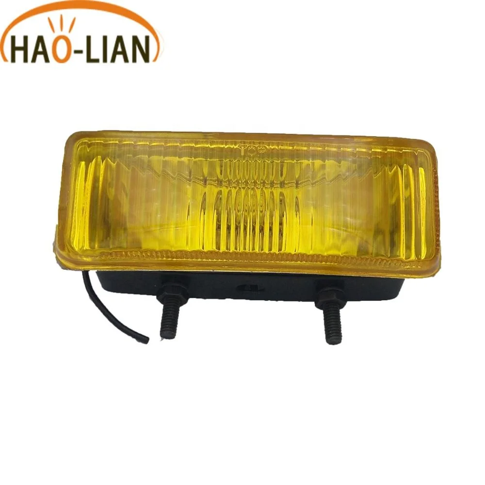 Universal Metal Square H3 12V 24V halogen rear bumper fog lamp fog light off road for truck car motorcycle