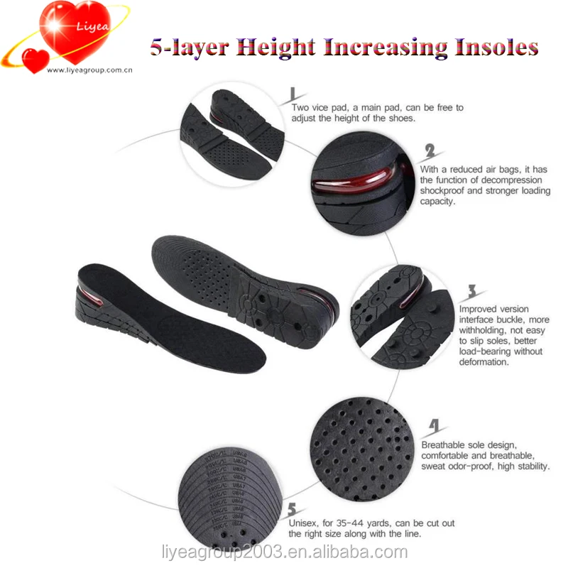 Silicone Shoe Inserts To Add Height Silicone Height Insoles 3 Inches Silicone Height Increasing