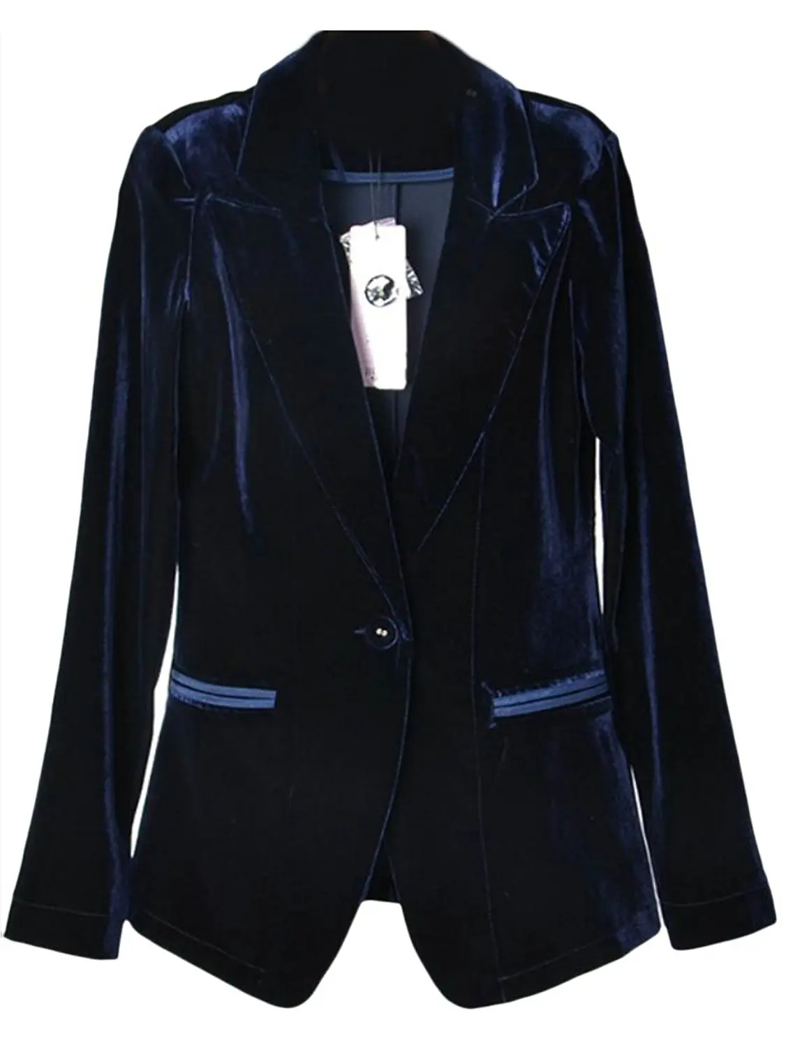 ONTBYB Womens Notch Lapel Casual Blazer 2 Piece Set Ribbed Jacket Coat