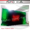editing video/image/flash P15 led display 3mx6m black velvet stage curtain with spot full color lights led