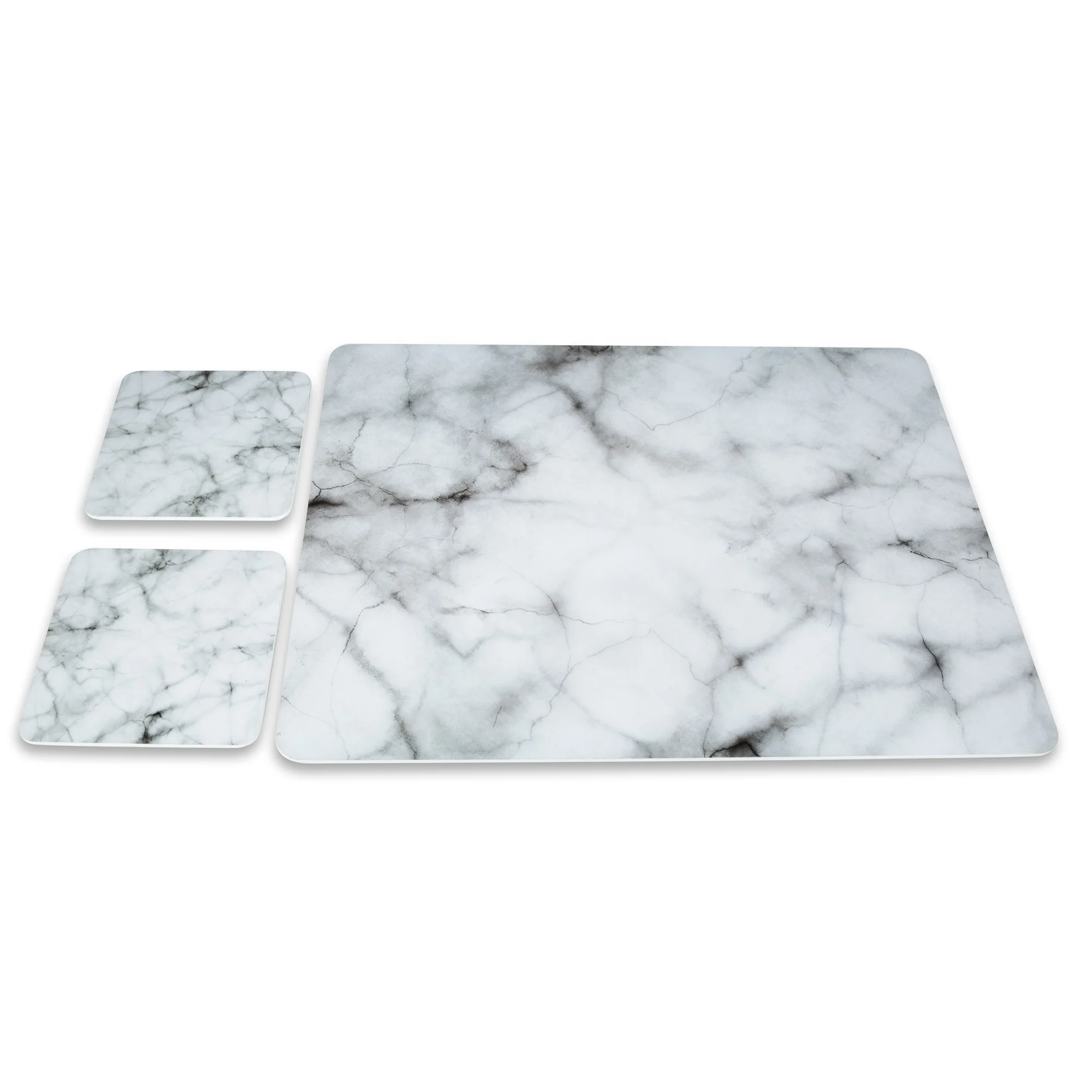 Wholesale Christmas Square Hardboard Mdf Cork Backed Printing Placemats