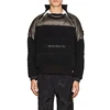 OEM Service Men Custom Design Winter Wear Zipper Details Velvet Tech-Fabric Down Anorak Coat