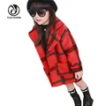 Woolen Casual Cape Lattice Coat Jacket Sweater Girl Children For 2 To 7 Years Old Children