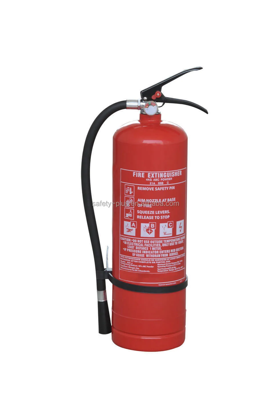 M Bottom Cheap Nitrogen Gas Propelled Portable 4Kg 40 ABC Dry Chemical Powder Fire Extinguisher