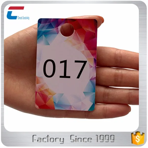 Live Sale Plastic Number Hanger Tags 1100,Normal And Reverse Mirror