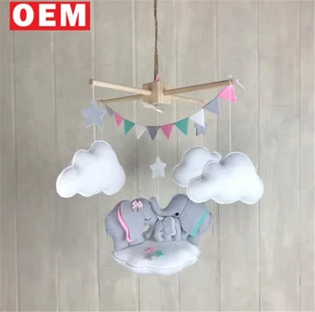Custom Design Elephant Cloud Mobile Star Crib Nursery Decor Custom Design Elephant Cloud Mobile Star Crib Nursery Decor For Baby