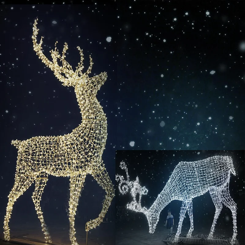 Outdoor Christmas Deer Led Large Lighted Reindeer For Outdoor