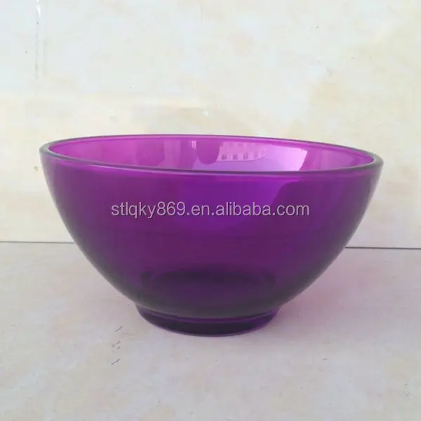 Lyt1878 Purple Color Heat Resistant Glass Bowl For Microwave Oven Round