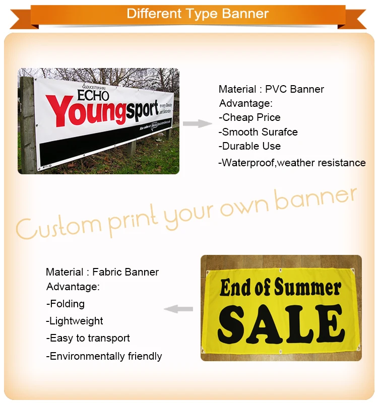 Customized 40mx60m Large Flag Banner Printing Football Field