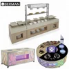 Commercial cooking equipment manufacturers marble top square restaurant buffet tables on wheels