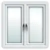 Chinese high end double glazed upvc casement windows Foshan factory