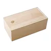 Eco-friendly pine wood gift storage packaging box with slide lid