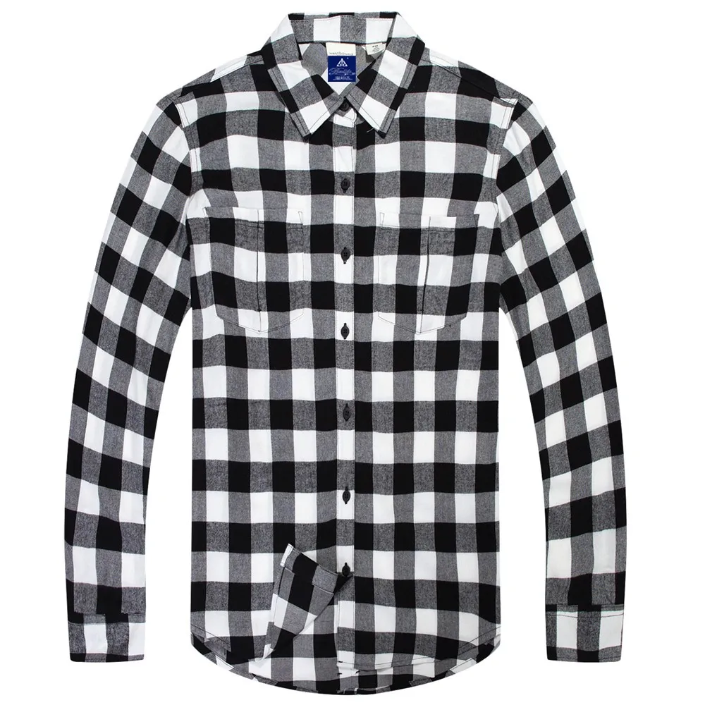 Yarn Dyed Blue Check Oxford Long Sleeve Button Down Classic Fit Men's ...