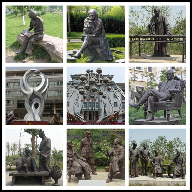 West Style Outdoor Garden Sculpture Bronze Sculpture