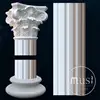 Building External White Marble Greek Columns