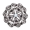 Vintage Five-Pointn Star Big Fancy Pearl Crystal Button For Clothing