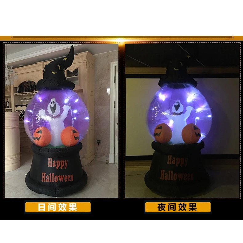 Advertising Halloween Inflatables Pumpkin Snow Globe With Light Buy