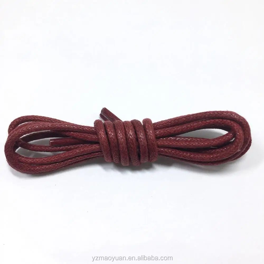 wholesale Multi Color Cotton Waxed Round Cords Strings shoe laces 60--180cm 