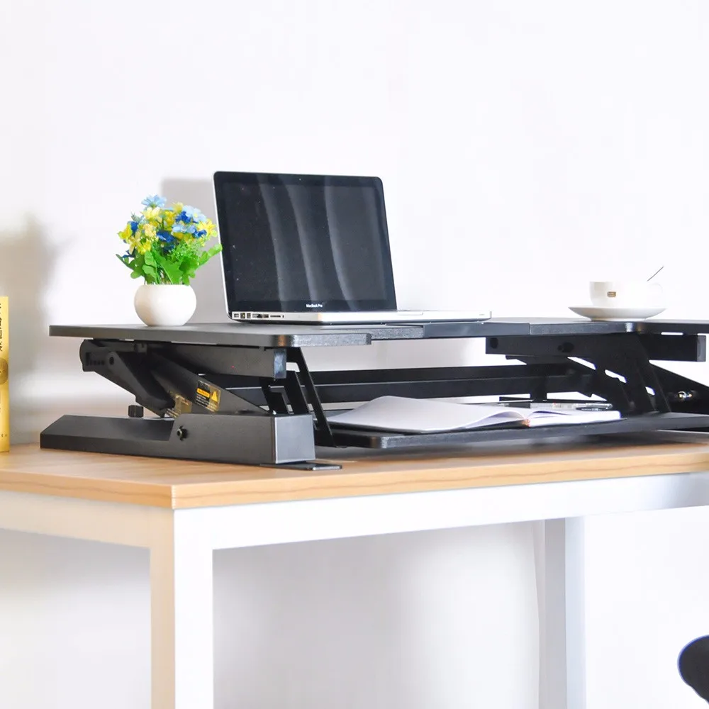 Height Adjustable Sit Stand Desk Computer Standing Table With Desk