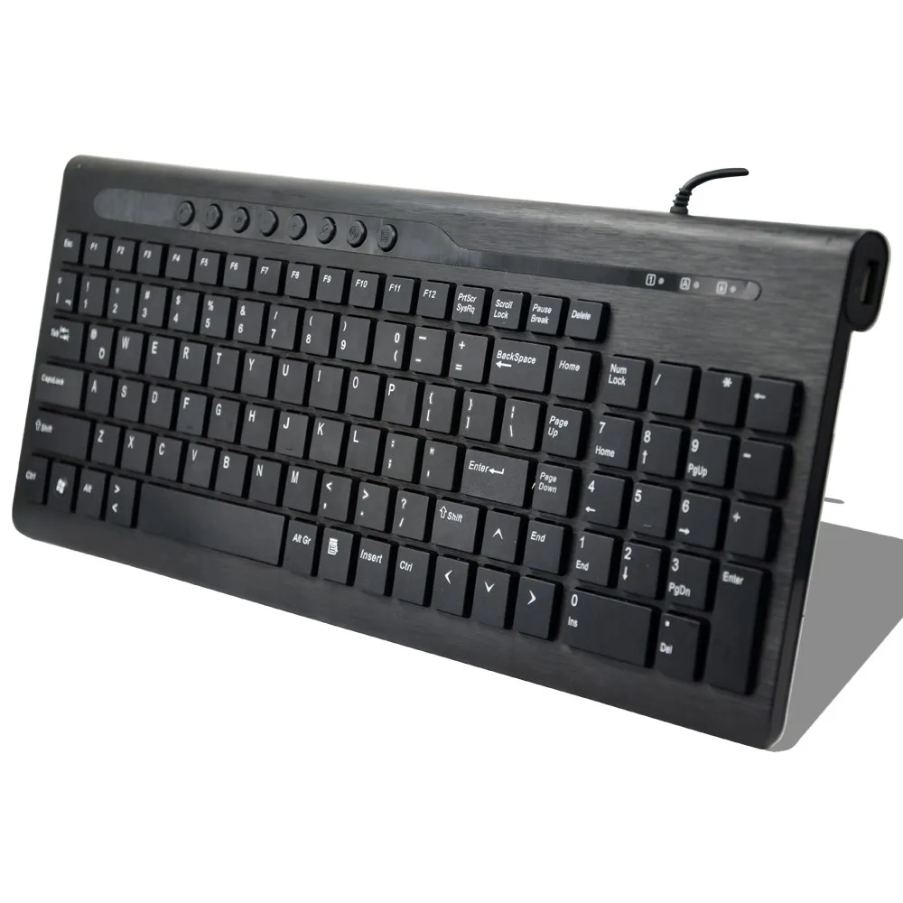 quality bst-309 usb slim laptop multimedia keyboard with good