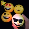 Hot Sale Promotional Kids Favor Toys Flashing Light Ball with Emoji Printing