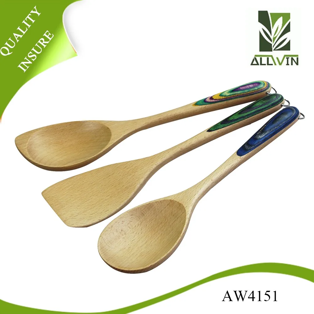 silicone bamboo utensils