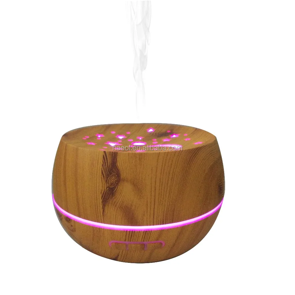
300ml Eco--friendly ultrasonic electronic wood grain Aroma diffuser 