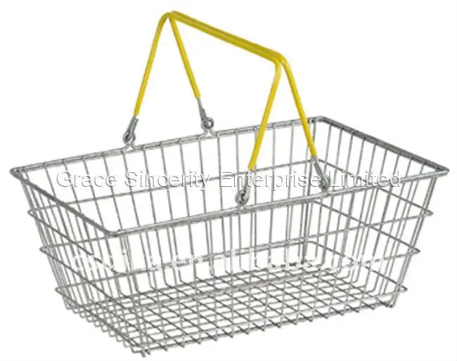 Steel Wire Shopping Basket,Metal Shopping Basket,Metal Basket Buy