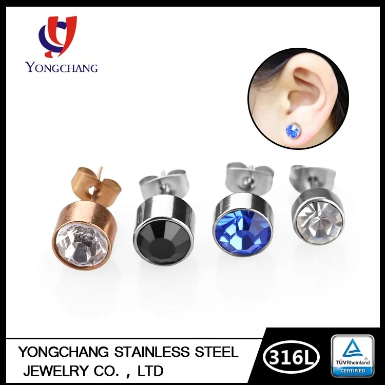 Fashion 316l Surgical Steel Stud Earrings Female Jewellery For Ear