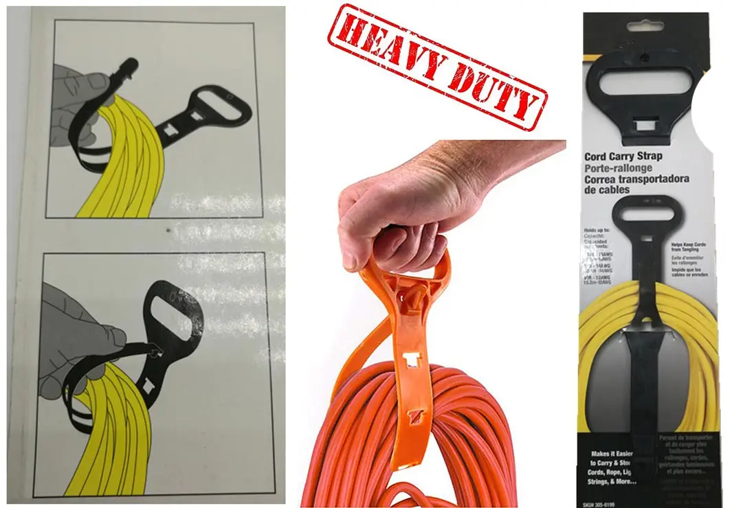 Heavyduty Cord Organizer With Carry Strap Handle Hanger Organize